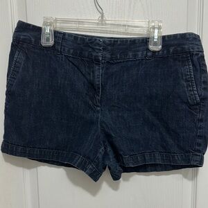 Loft Size 14 Blue Jean Shorts with Flat front in Excellent Condition